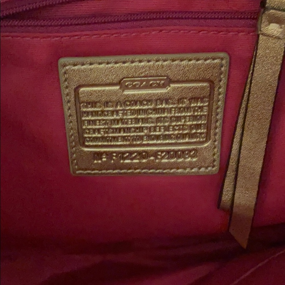 Spring colored plaid Coach bag - Picture 3 of 4